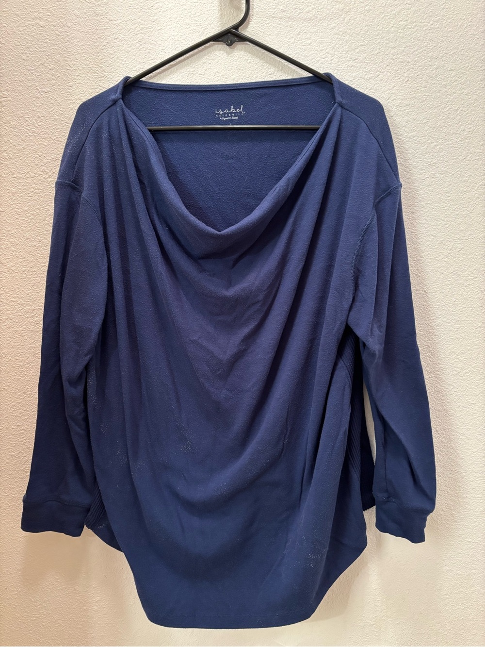 Isabel Maternity by Ingrid & Isabel Navy Blue Cowl Neck Maternity Sweater